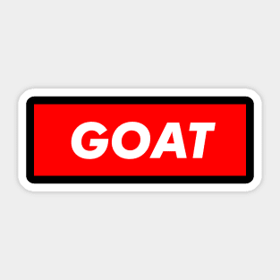 Goat - The Greatest Of All Time The Rear Sticker